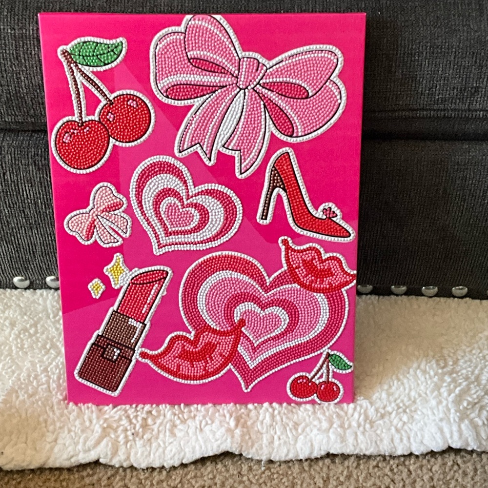 Pink and Red Diamond Art Canvas